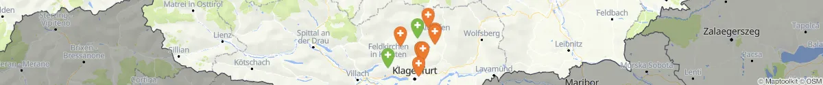 Kartenansicht für Apotheken-Notdienste in der Nähe von Gurk (Sankt Veit an der Glan, Kärnten)